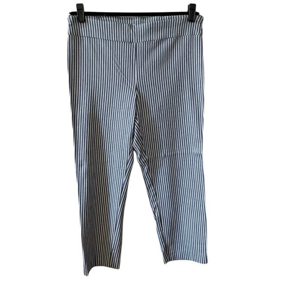Van Heusen Blue and White Pull on Stretch Dress Pants with Pinstripe Pattern 16 - Picture 1 of 14